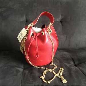 Anna Paola leather crossbody bag, made in Italy